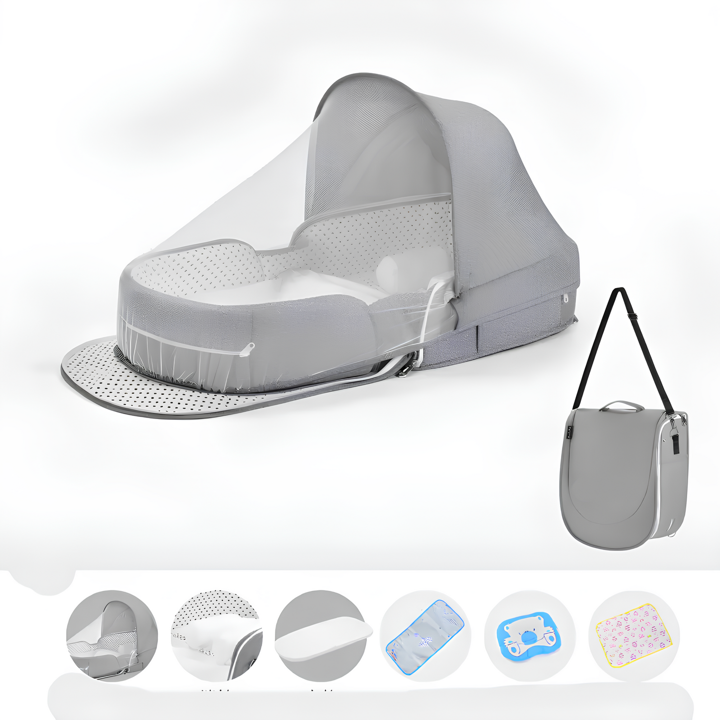 Baby Farida™ Safe Cover – Baby Crib Net
